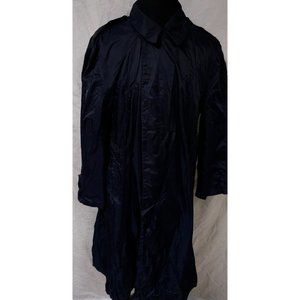 1969 USAF U.S. AIR FORCE Mens Dark Blue Lightweight MIL-R-38213A Raincoat 46S